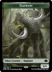 Elephant // Griffin Double-Sided Token [Dominaria Remastered Tokens] | Spectrum Games