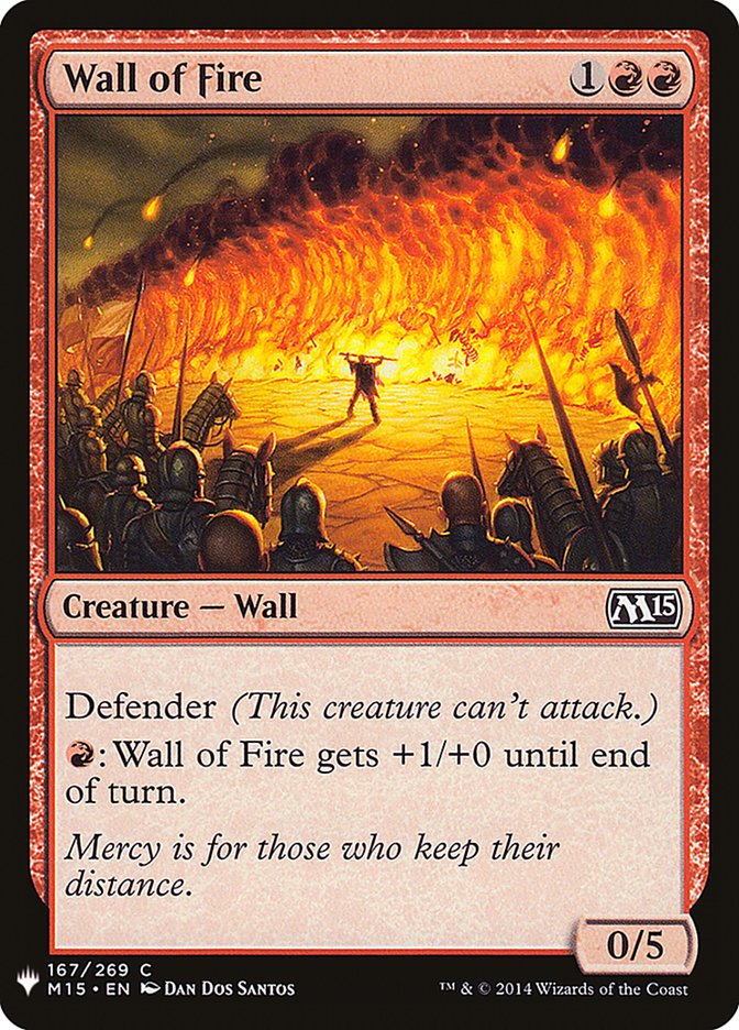 Wall of Fire [Mystery Booster] | Spectrum Games