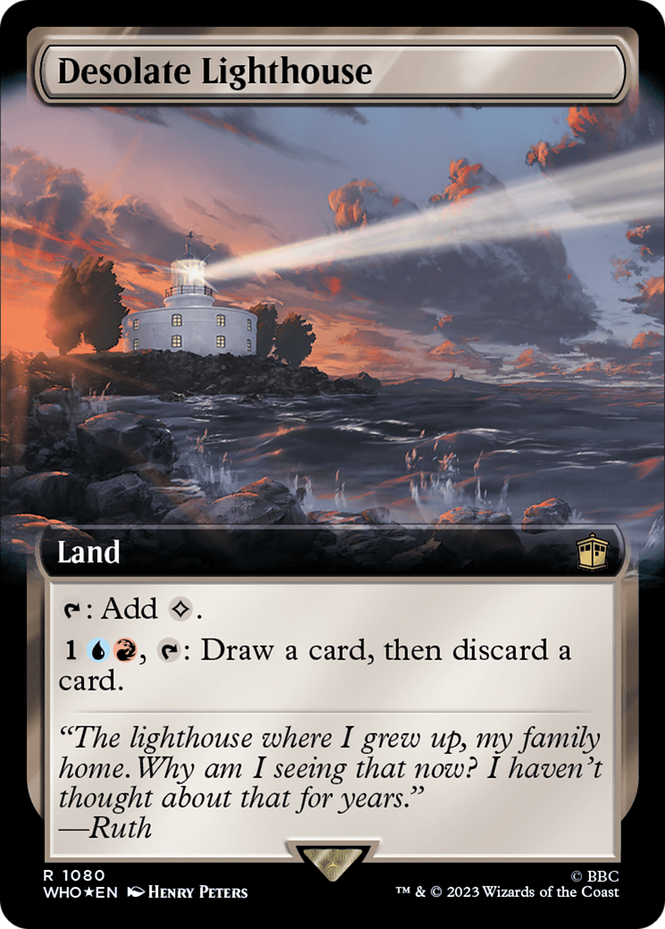 Desolate Lighthouse (Extended Art) (Surge Foil) [Doctor Who] | Spectrum Games