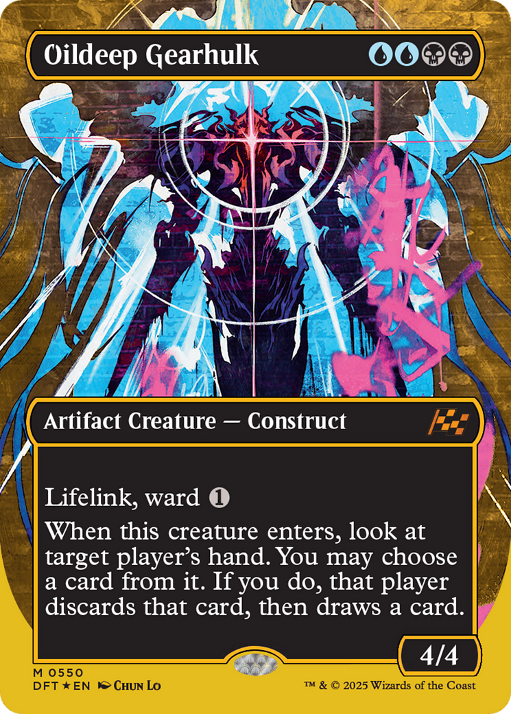 Oildeep Gearhulk (Borderless) (First-Place Foil) [Aetherdrift] | Spectrum Games