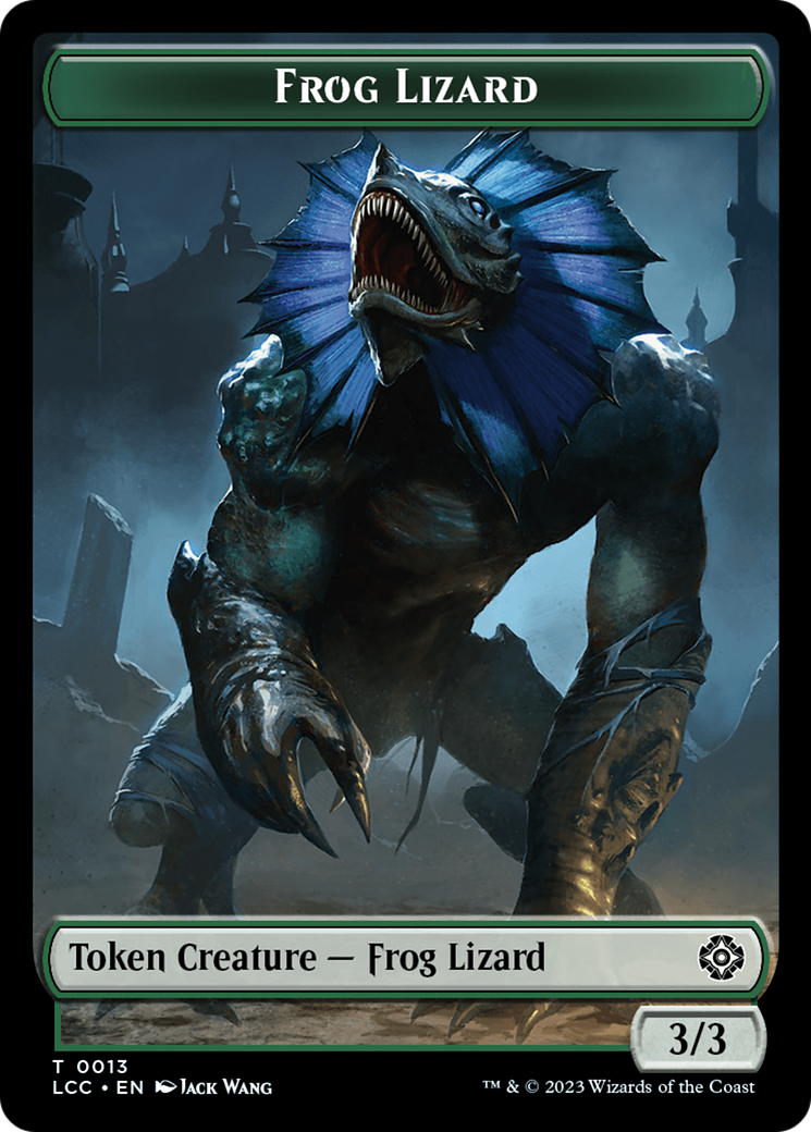 Frog Lizard // Merfolk (0003) Double-Sided Token [The Lost Caverns of Ixalan Commander Tokens] | Spectrum Games