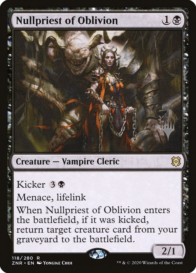 Nullpriest of Oblivion (Promo Pack) [Zendikar Rising Promos] | Spectrum Games