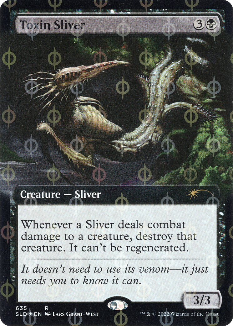 Toxin Sliver (Extended Art) (Step-and-Compleat Foil) [Secret Lair Drop Promos] | Spectrum Games