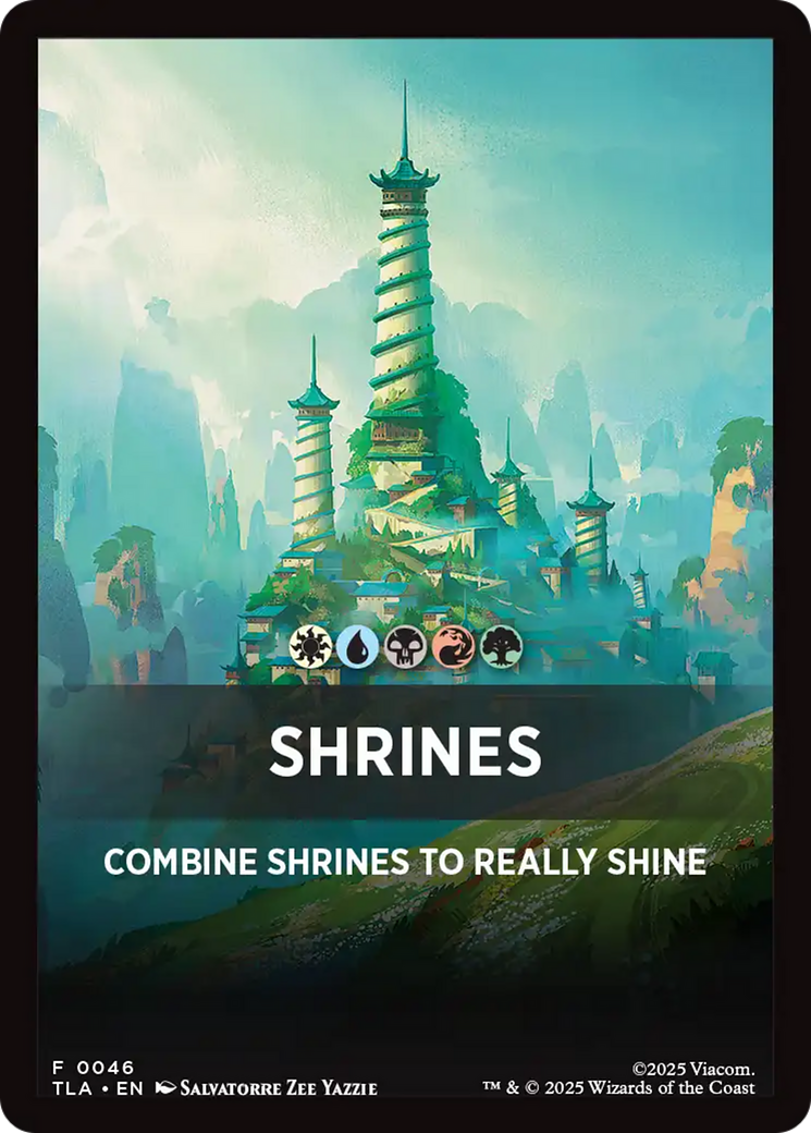 Shrines Theme Card [Avatar: The Last Airbender Tokens] | Spectrum Games