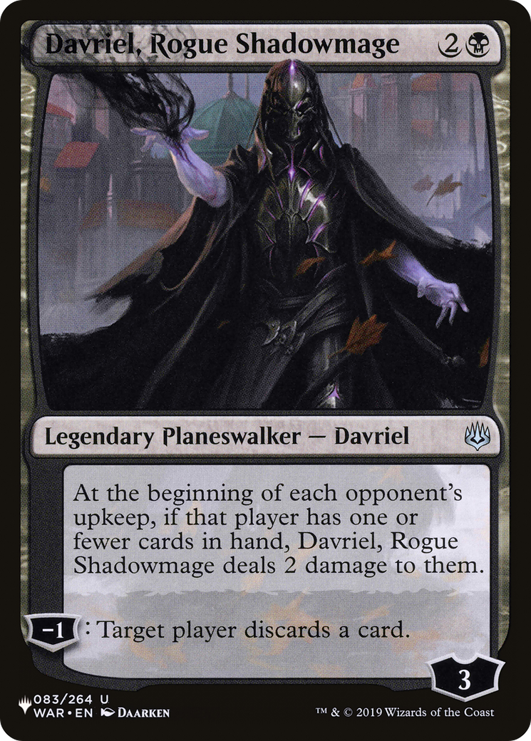 Davriel, Rogue Shadowmage [The List Reprints] | Spectrum Games