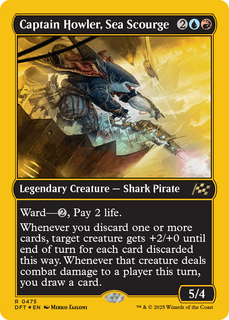 Captain Howler, Sea Scourge (First-Place Foil) [Aetherdrift] | Spectrum Games