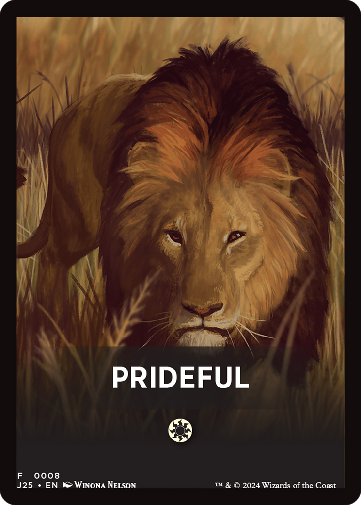 Prideful Theme Card [Foundations Jumpstart Front Cards] | Spectrum Games