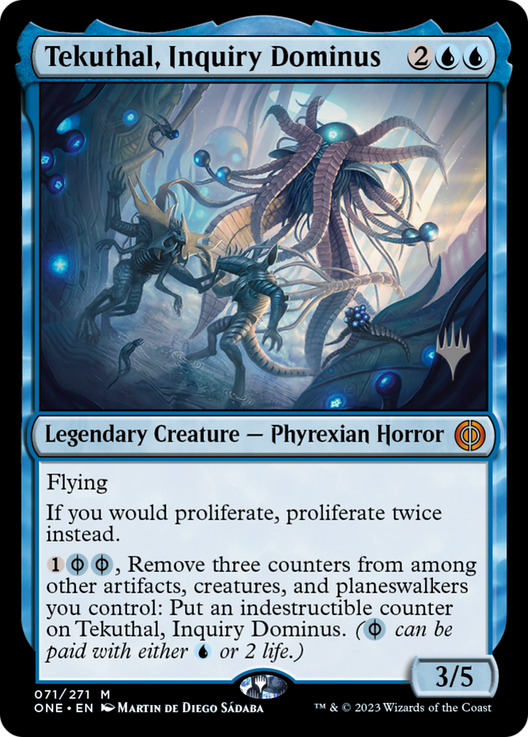 Tekuthal, Inquiry Dominus (Promo Pack) [Phyrexia: All Will Be One Promos] | Spectrum Games