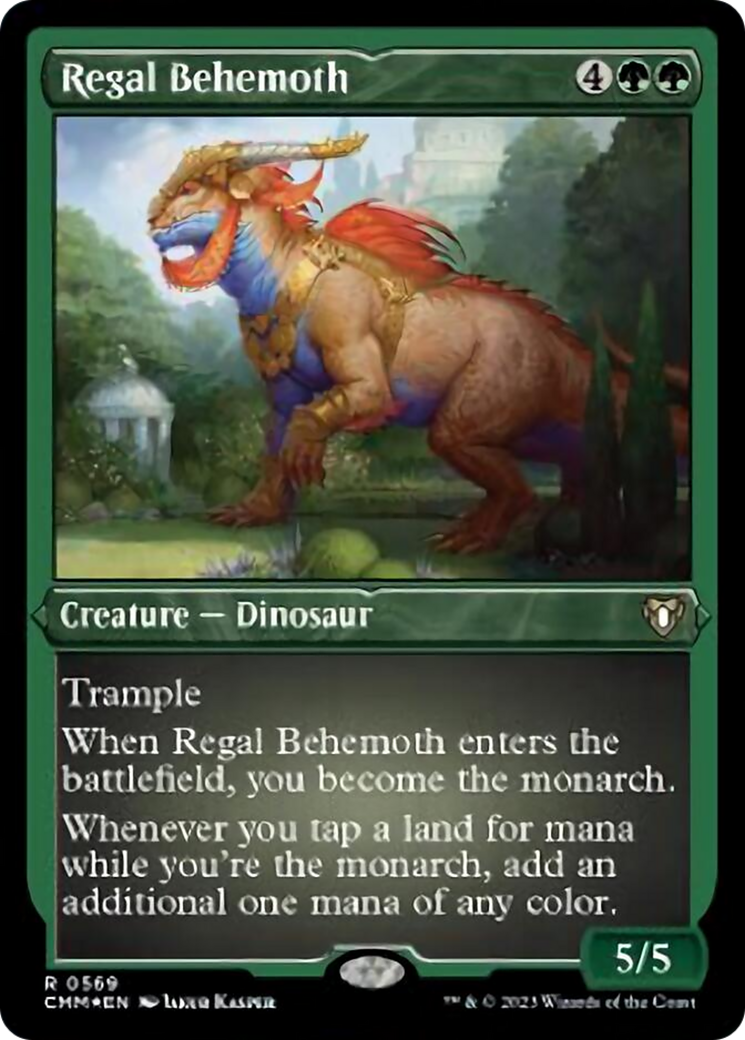 Regal Behemoth (Foil Etched) [Commander Masters] | Spectrum Games