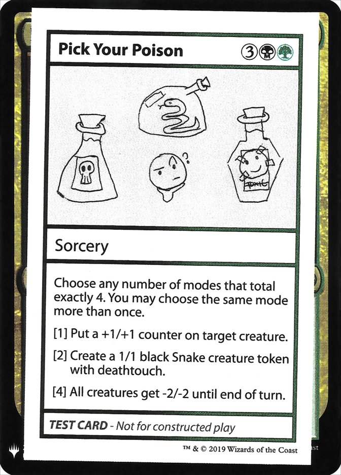 Pick Your Poison [Mystery Booster Playtest Cards] | Spectrum Games