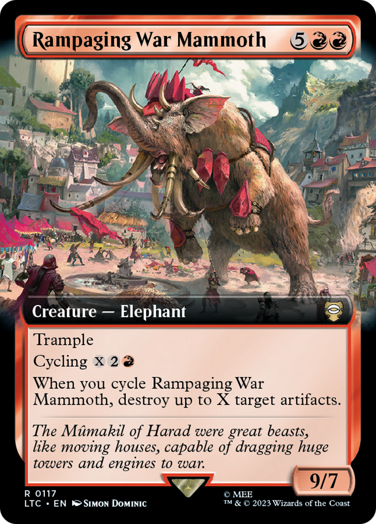 Rampaging War Mammoth (Extended Art) [The Lord of the Rings: Tales of Middle-Earth Commander] | Spectrum Games