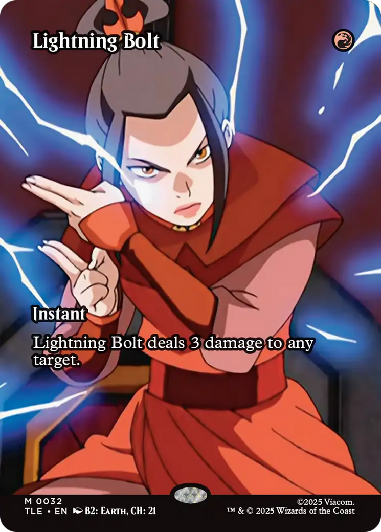 Lightning Bolt (Borderless) [Avatar: The Last Airbender: Eternal-Legal] | Spectrum Games