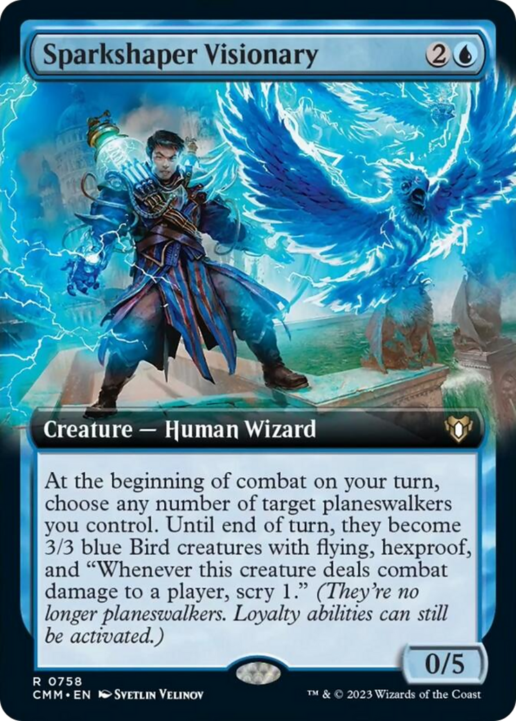 Sparkshaper Visionary (Extended Art) [Commander Masters] | Spectrum Games