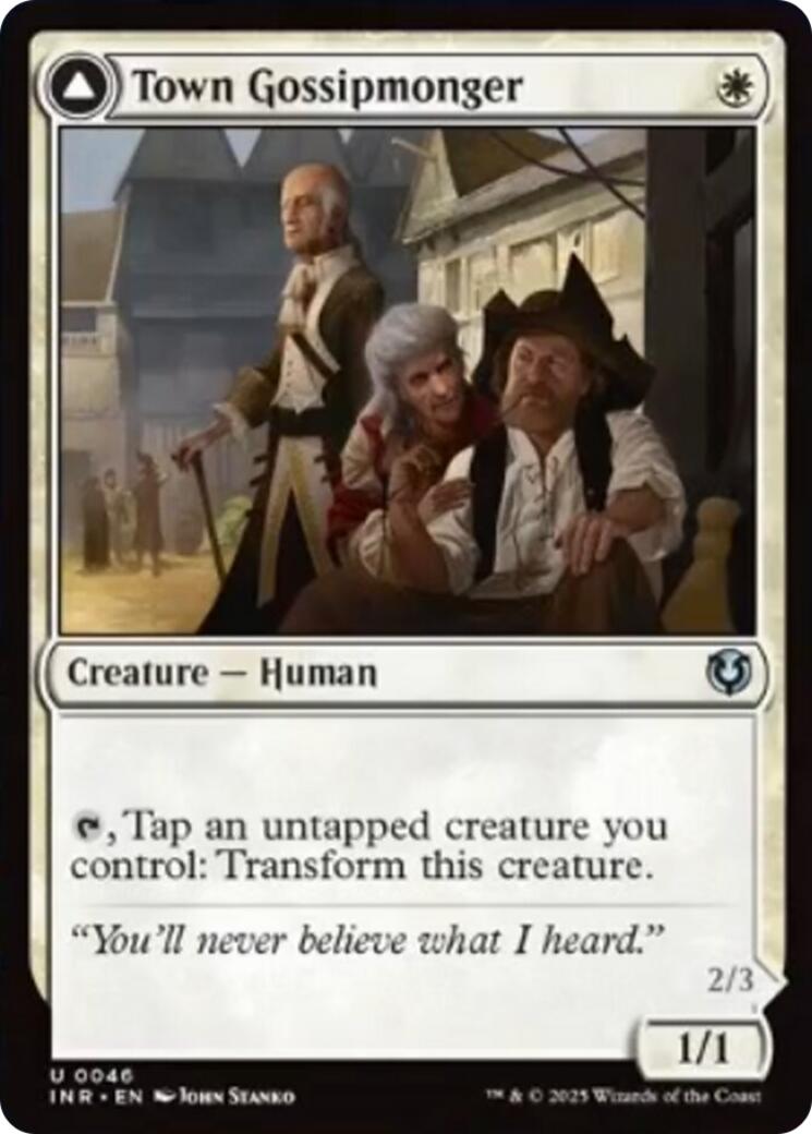 Town Gossipmonger // Incited Rabble [Innistrad Remastered] | Spectrum Games