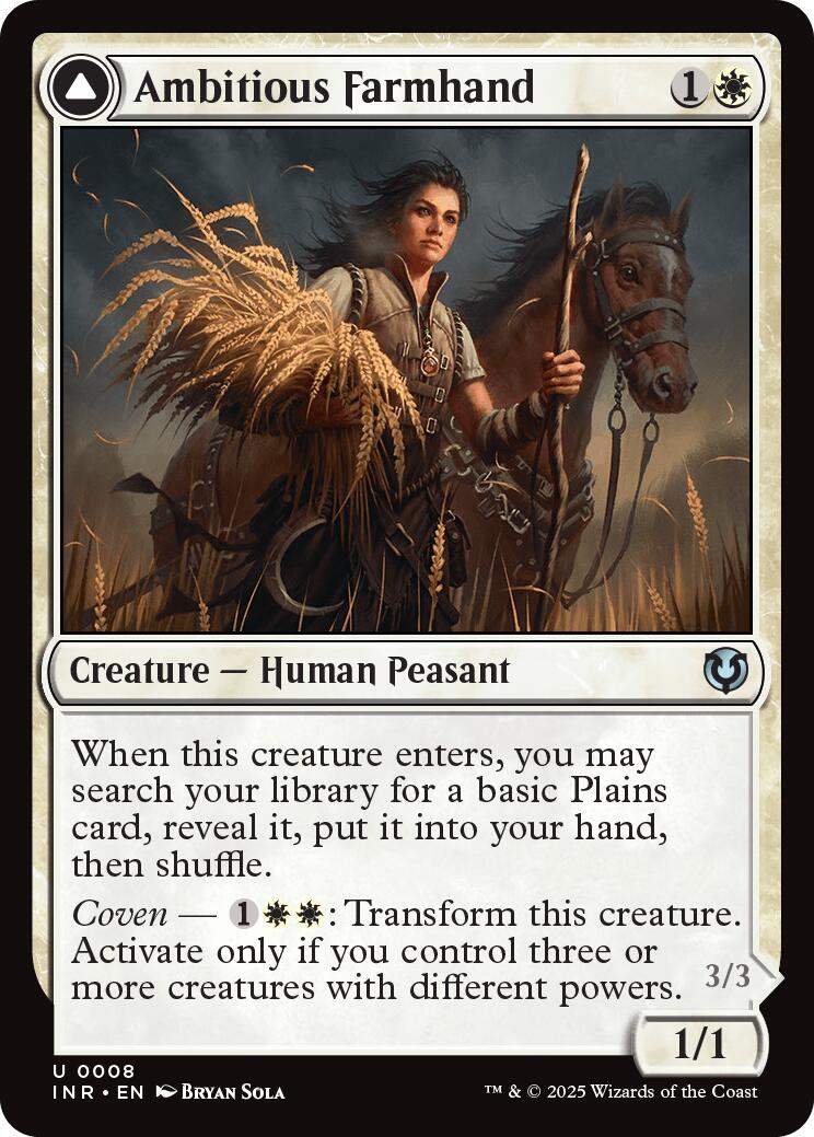 Ambitious Farmhand // Seasoned Cathar [Innistrad Remastered] | Spectrum Games