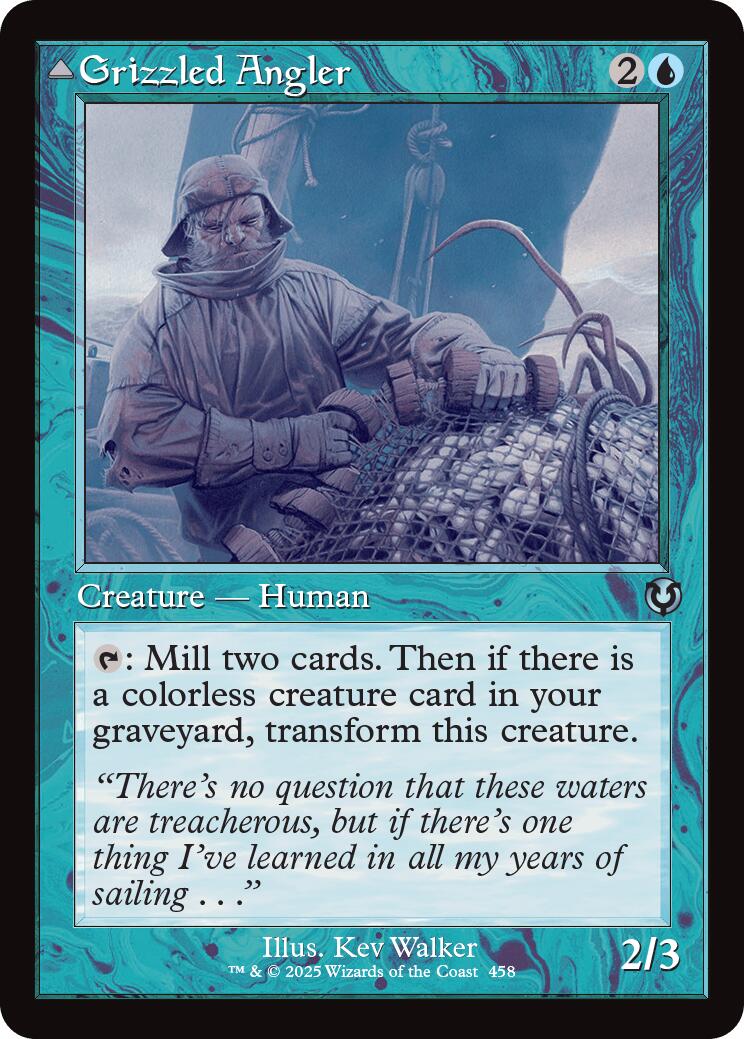 Grizzled Angler // Grisly Anglerfish (Retro Frame) [Innistrad Remastered] | Spectrum Games