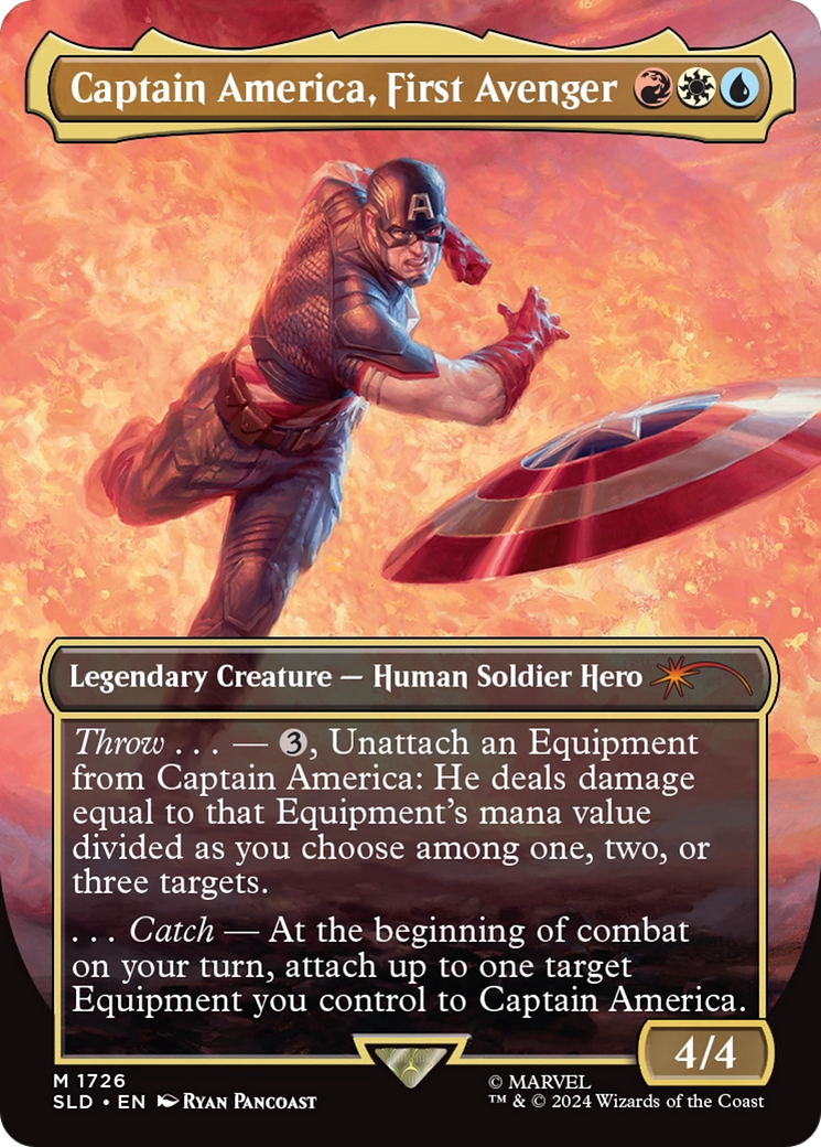 Captain America, First Avenger (Rainbow Foil) [Secret Lair Drop Series] | Spectrum Games