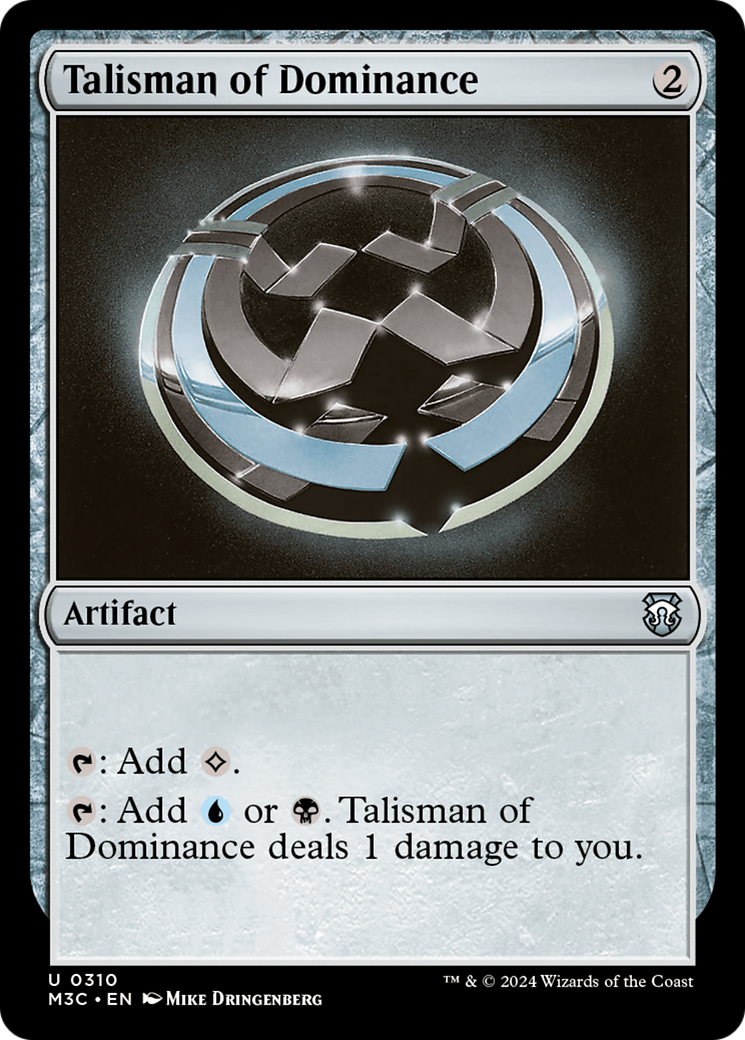 Talisman of Dominance (Ripple Foil) [Modern Horizons 3 Commander] | Spectrum Games