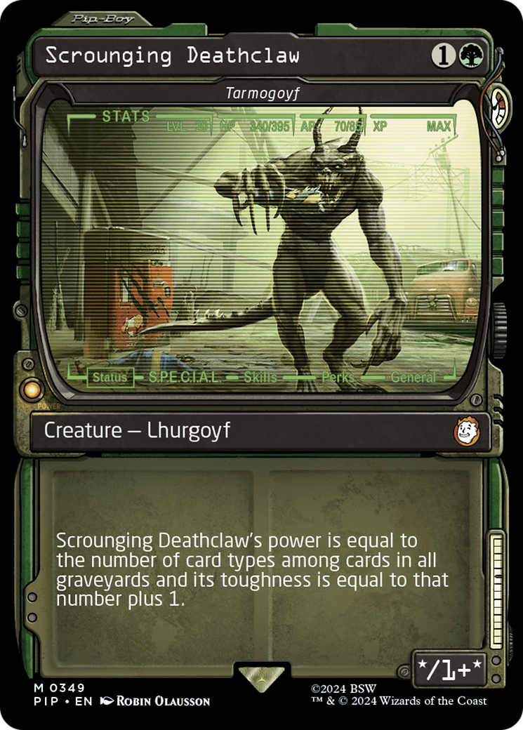 Scrounging Deathclaw - Tarmogoyf (Showcase) [Fallout] | Spectrum Games