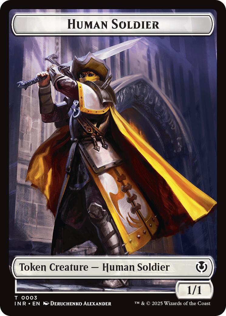 Human Soldier (0003) // Clue Double-Sided Token [Innistrad Remastered Tokens] | Spectrum Games