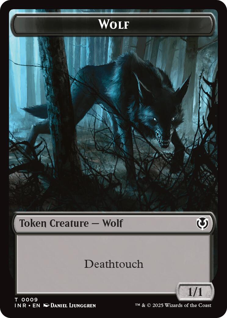 Wolf (0009) // Wolf (0018) Double-Sided Token [Innistrad Remastered Tokens] | Spectrum Games