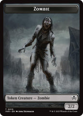 Zombie (0010) // Blood Double-Sided Token [Innistrad Remastered Tokens] | Spectrum Games