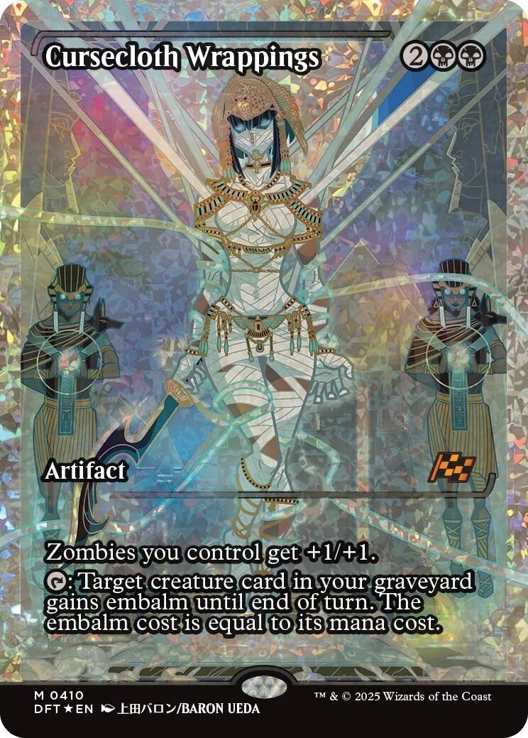 Cursecloth Wrappings (Showcase Fracture Foil) (Japanese) [Aetherdrift] | Spectrum Games