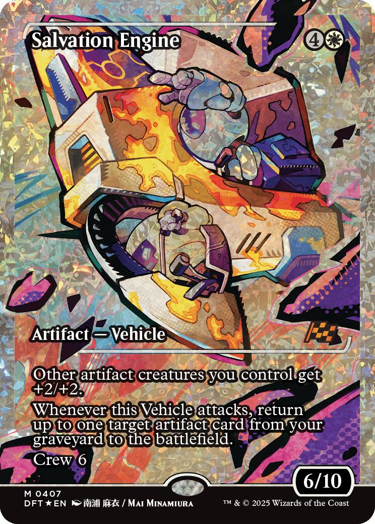 Salvation Engine (Showcase Fracture Foil) (Japanese) [Aetherdrift] | Spectrum Games