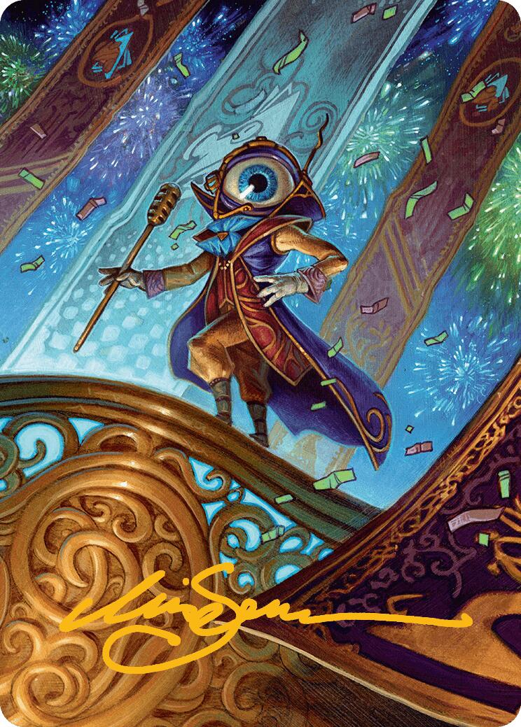 Vnwxt, Verbose Host Art Card (Gold-Stamped Signature) [Aetherdrift Art Series] | Spectrum Games