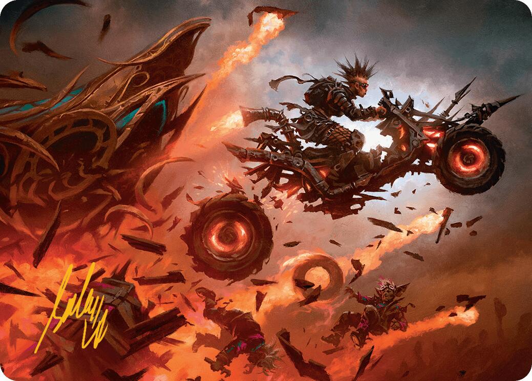 Gastal Blockbuster Art Card (Gold-Stamped Signature) [Aetherdrift Art Series] | Spectrum Games