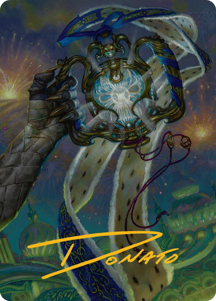 The Aetherspark Art Card (Gold-Stamped Signature) [Aetherdrift Art Series] | Spectrum Games