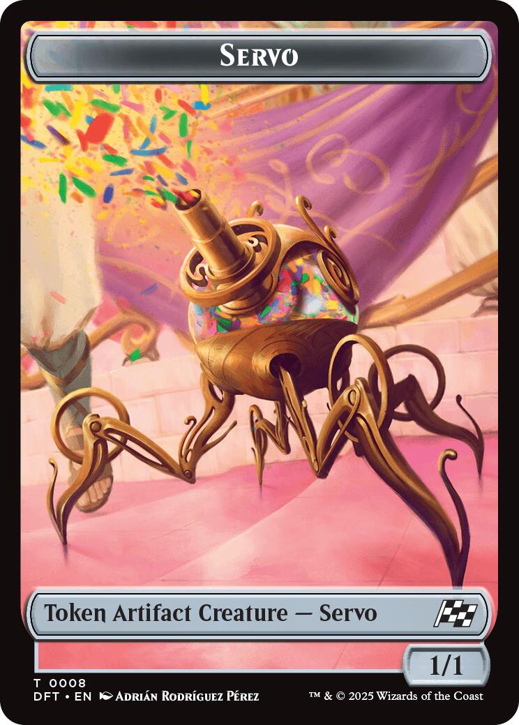 Servo // Thopter (0009) Double-Sided Token [Aetherdrift Tokens] | Spectrum Games