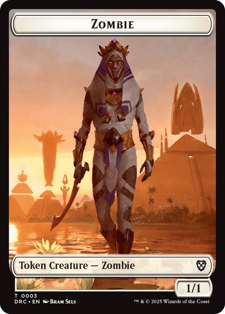 Champion of Wits // Zombie (0003) Double-Sided Token [Aetherdrift Tokens] | Spectrum Games