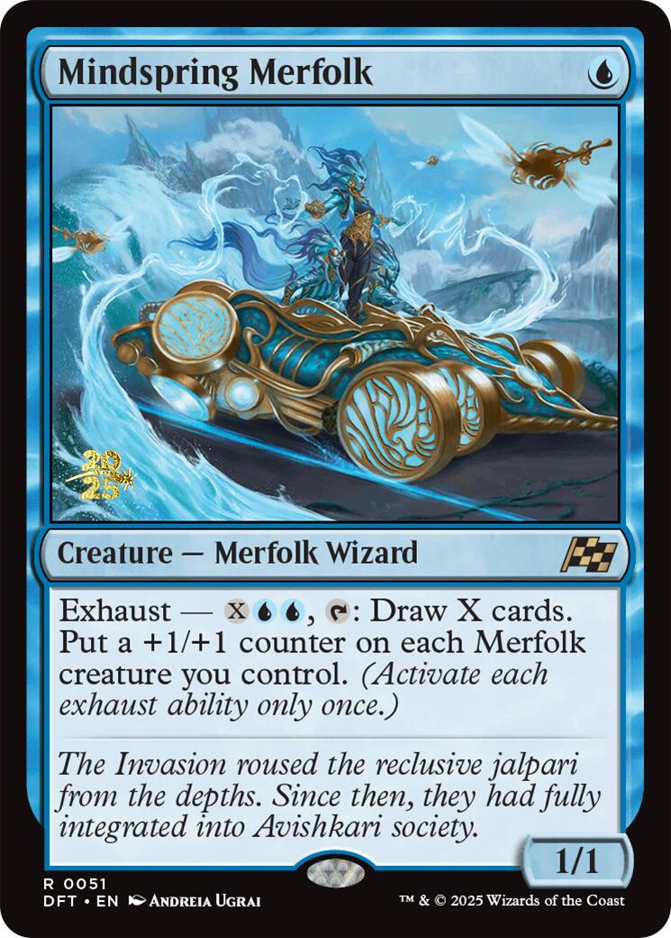 Mindspring Merfolk [Aetherdrift Prerelease Promos] | Spectrum Games