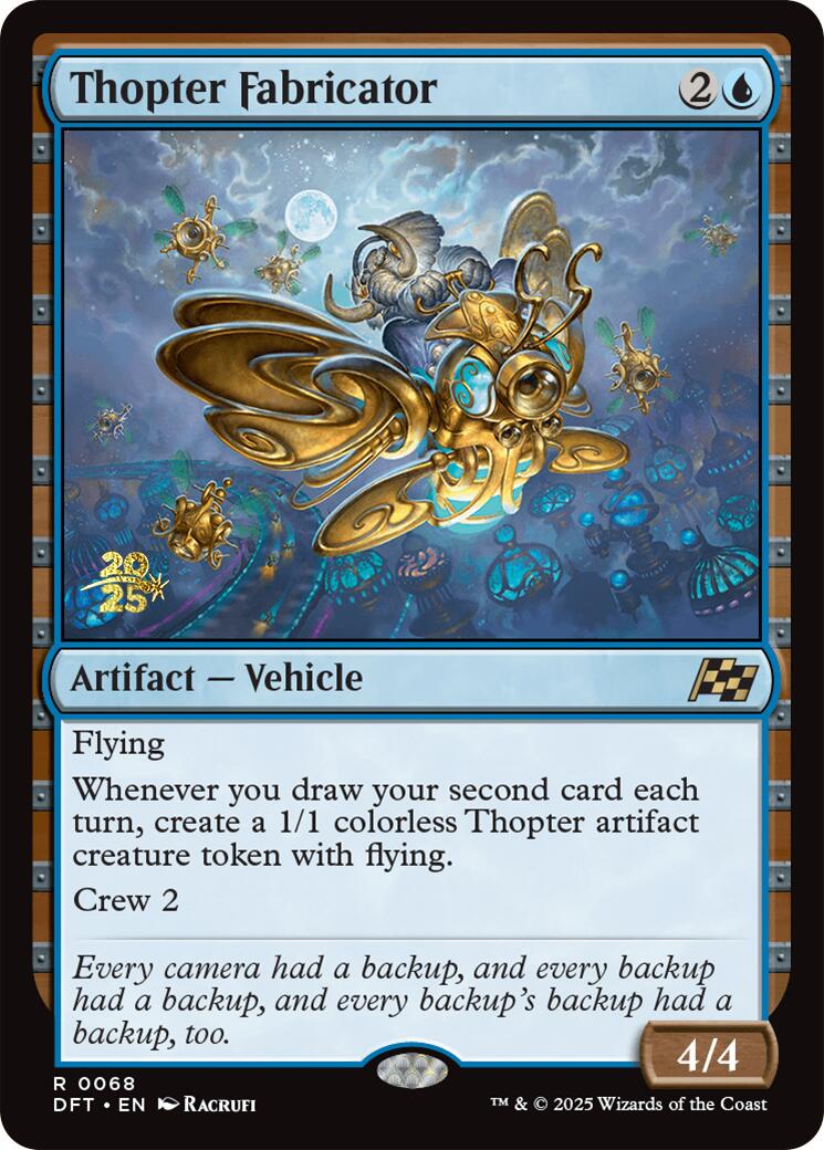 Thopter Fabricator [Aetherdrift Prerelease Promos] | Spectrum Games