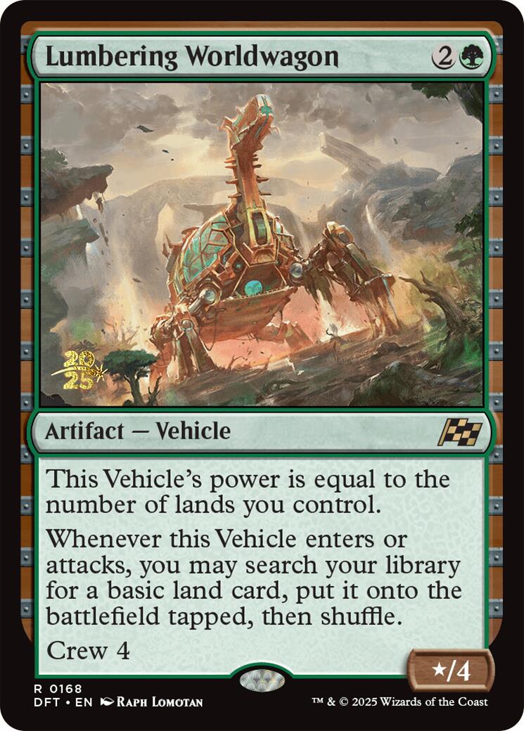 Lumbering Worldwagon [Aetherdrift Prerelease Promos] | Spectrum Games