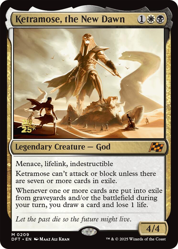 Ketramose, the New Dawn [Aetherdrift Prerelease Promos] | Spectrum Games