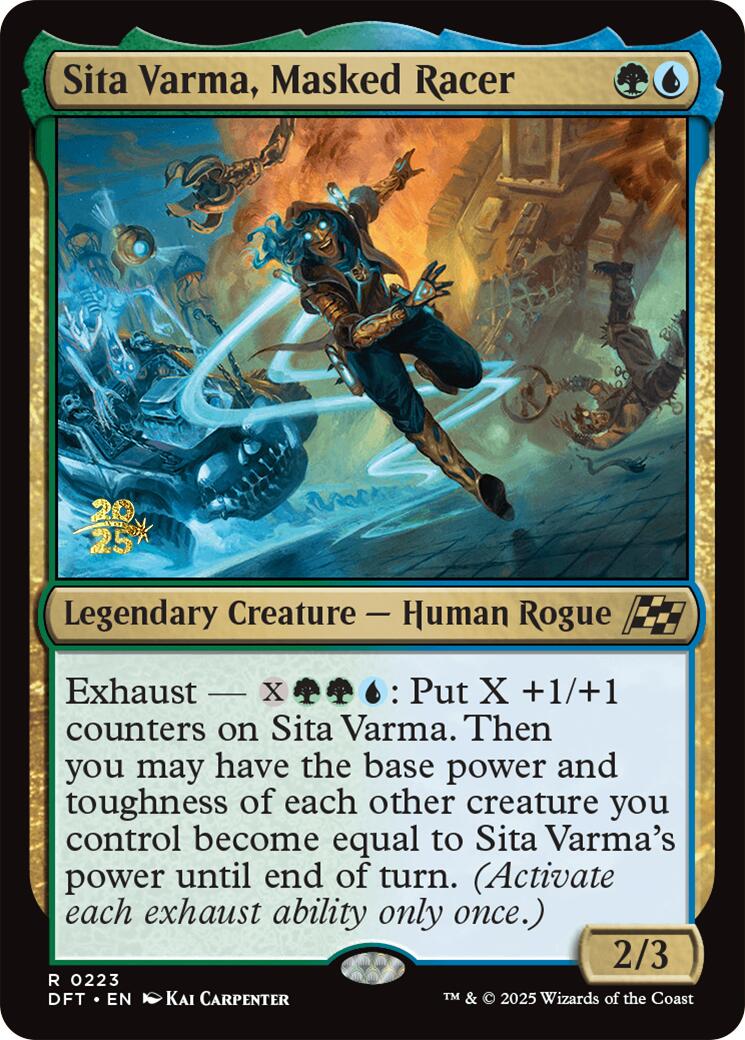 Sita Varma, Masked Racer [Aetherdrift Prerelease Promos] | Spectrum Games