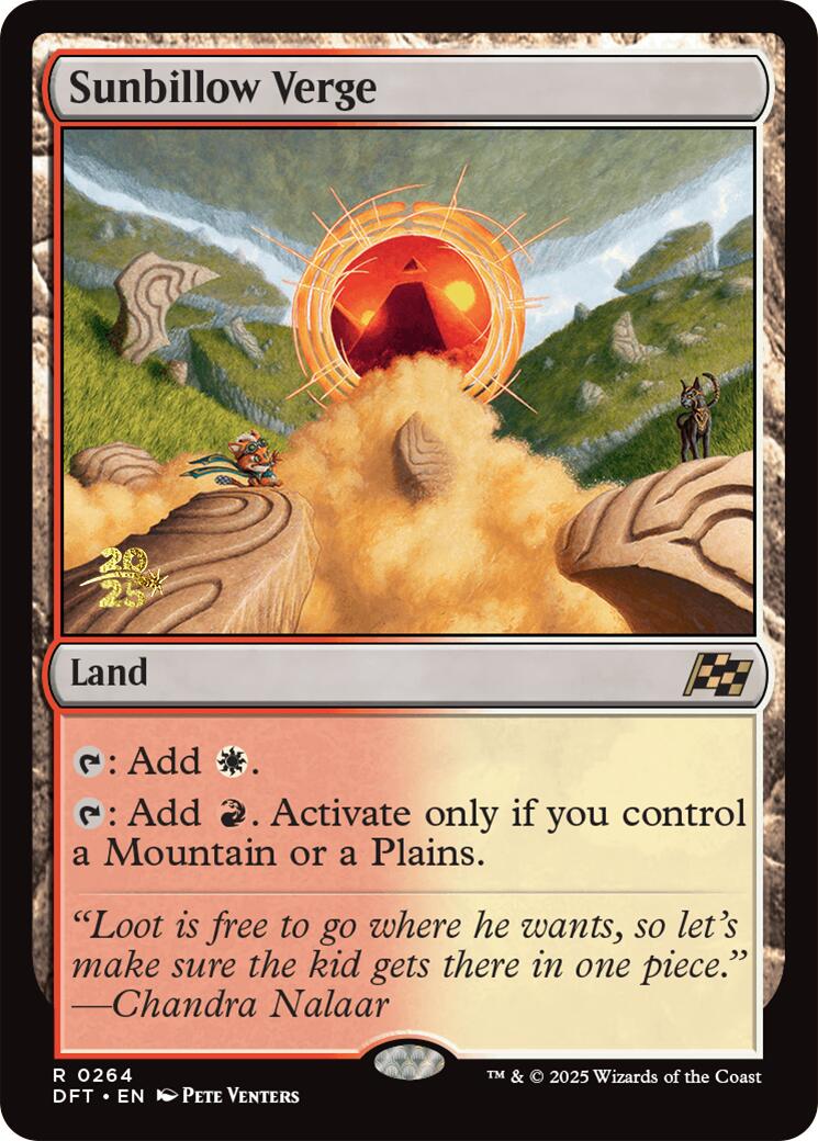 Sunbillow Verge [Aetherdrift Prerelease Promos] | Spectrum Games