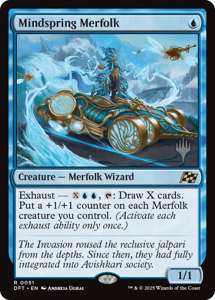 Mindspring Merfolk [Aetherdrift Promos] | Spectrum Games