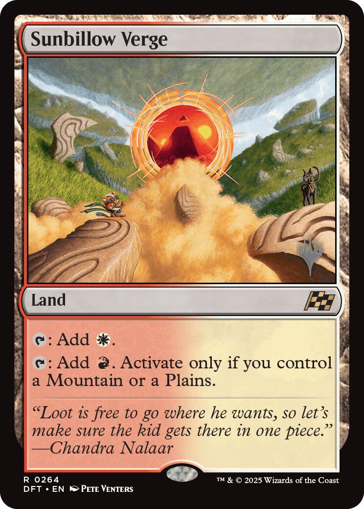 Sunbillow Verge (Promo Pack) [Aetherdrift Promos] | Spectrum Games