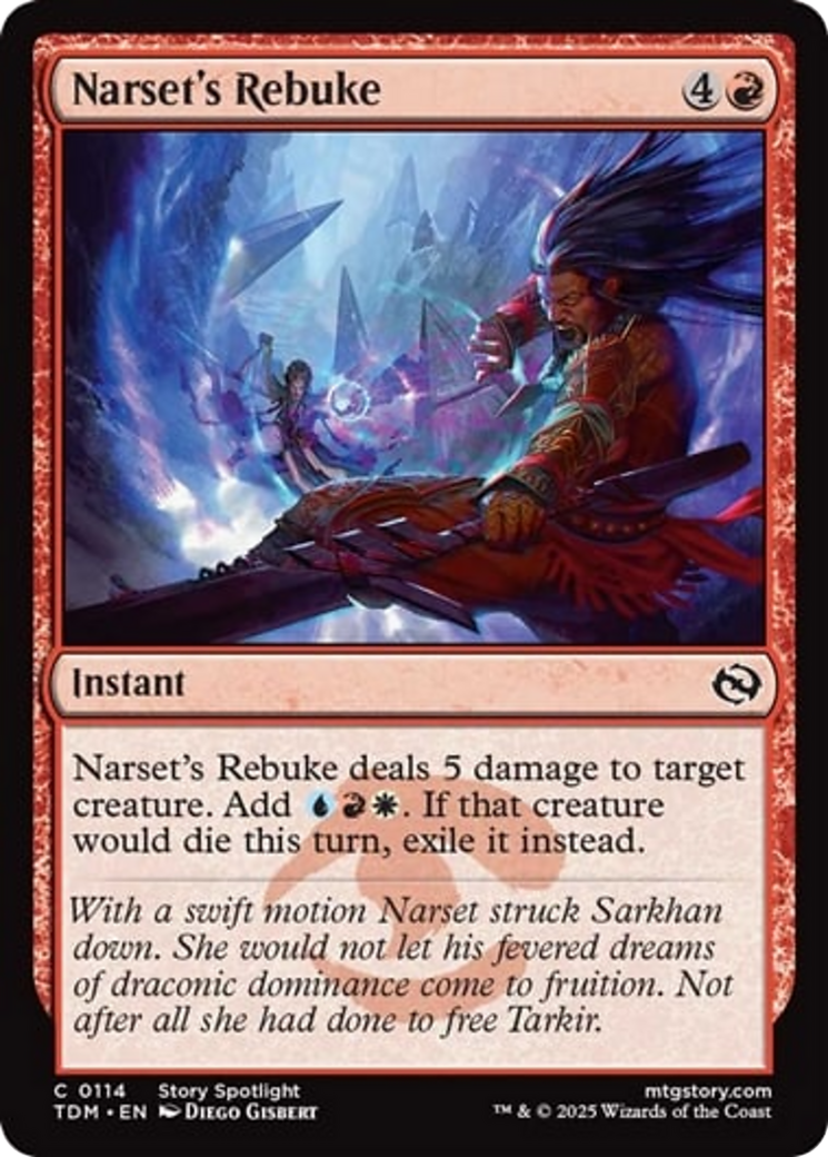 Narset's Rebuke [Tarkir: Dragonstorm] | Spectrum Games
