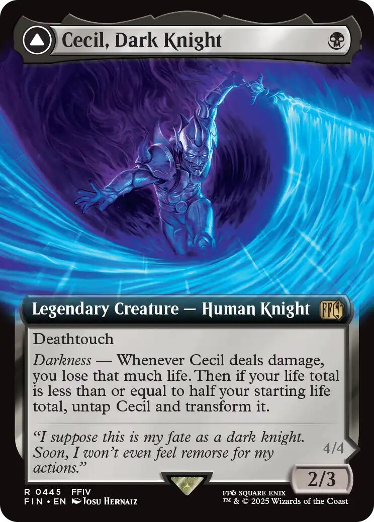 Cecil, Dark Knight // Cecil, Redeemed Paladin (Extended Art) [FINAL FANTASY] | Spectrum Games