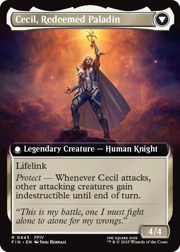 Cecil, Dark Knight // Cecil, Redeemed Paladin (Extended Art) [FINAL FANTASY] | Spectrum Games