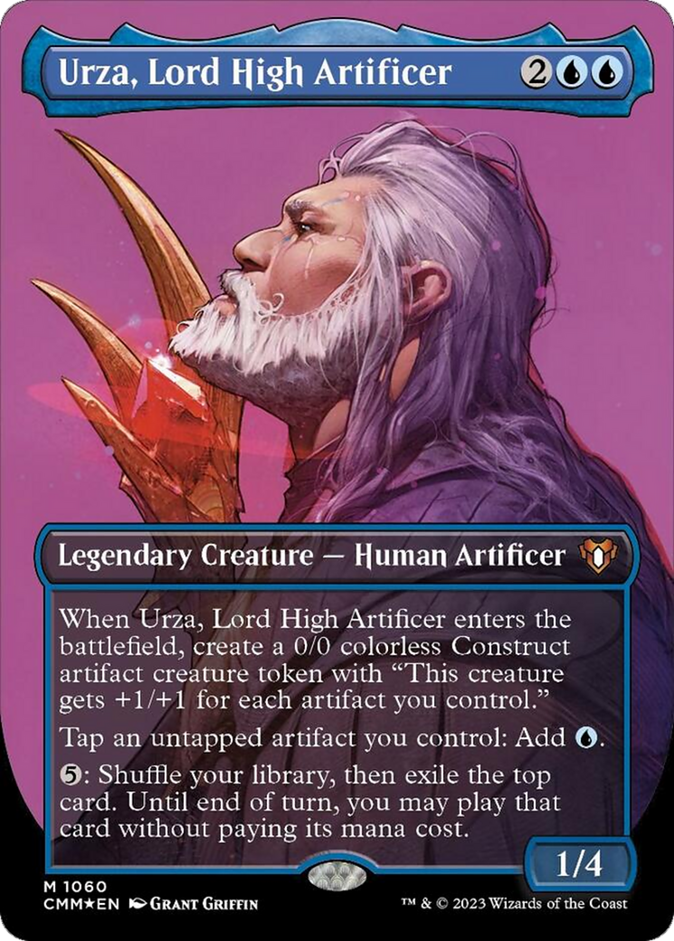 Urza, Lord High Artificer (Borderless Textured Foil Frame Break) [Commander Masters] | Spectrum Games