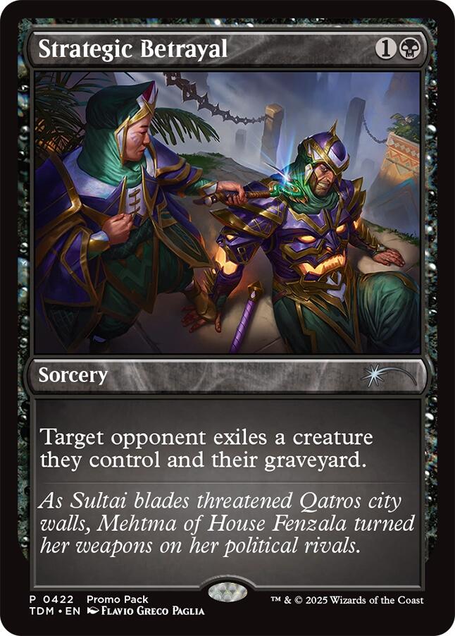 Strategic Betrayal [Tarkir: Dragonstorm Promos] | Spectrum Games