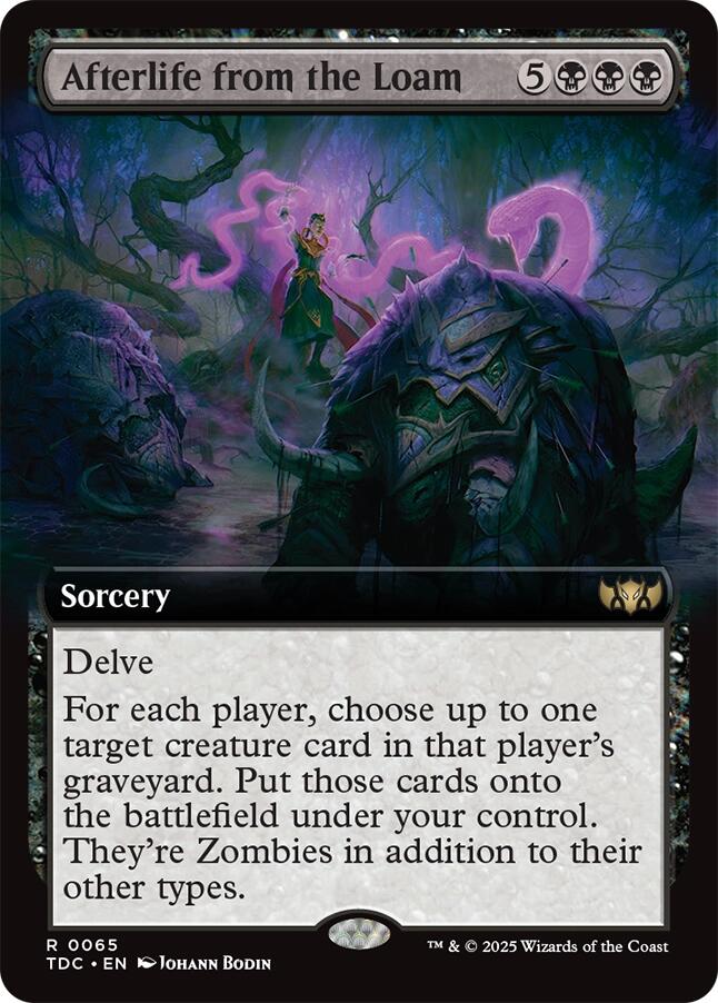 Afterlife from the Loam (Extended Art) [Tarkir: Dragonstorm Commander] | Spectrum Games