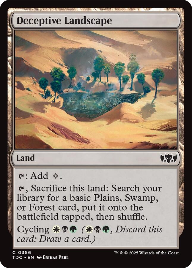 Deceptive Landscape [Tarkir: Dragonstorm Commander] | Spectrum Games