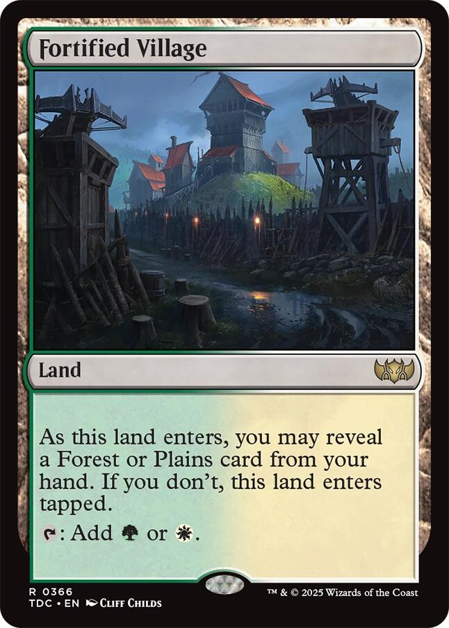 Fortified Village [Tarkir: Dragonstorm Commander] | Spectrum Games