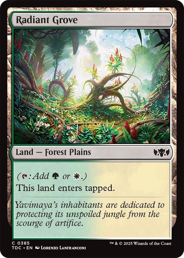 Radiant Grove [Tarkir: Dragonstorm Commander] | Spectrum Games